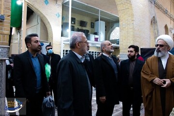 بازدید وزیر کشور از طرح توسعه حرم موسی مبرقع (ع)