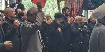 حضور رئیسی در اجتماع عزاداران حسینی در مصلای نماز جمعه دانشگاه تهران