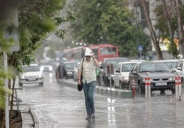 رگبار باران در جنوب و جنوب غرب کشور/پیش‌بینی وزش باد در تهران
