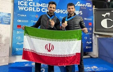 مدال طلای جهان بر سینه یخ‌نورد ایرانی