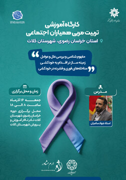 کارگاه آموزشی تربیت همیاران اجتماعی در شهرستان کلات برگزار می‌شود