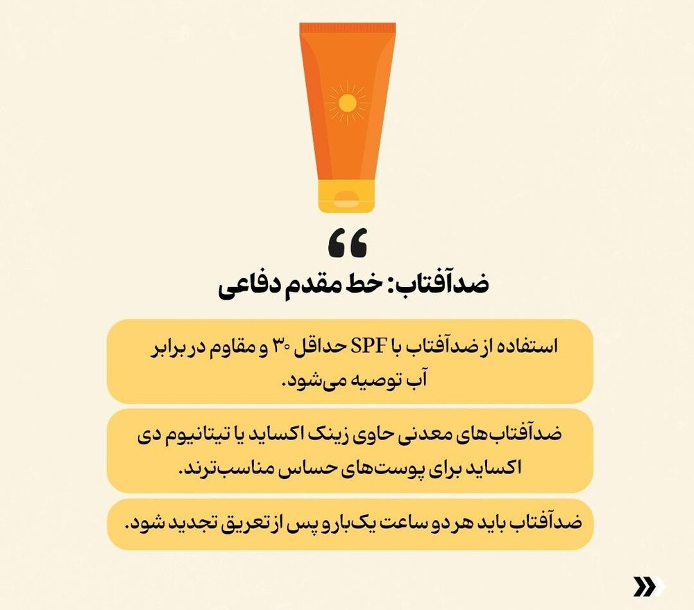 ۵ سلاح مراقبتی برای محافظت از پوست در گرما