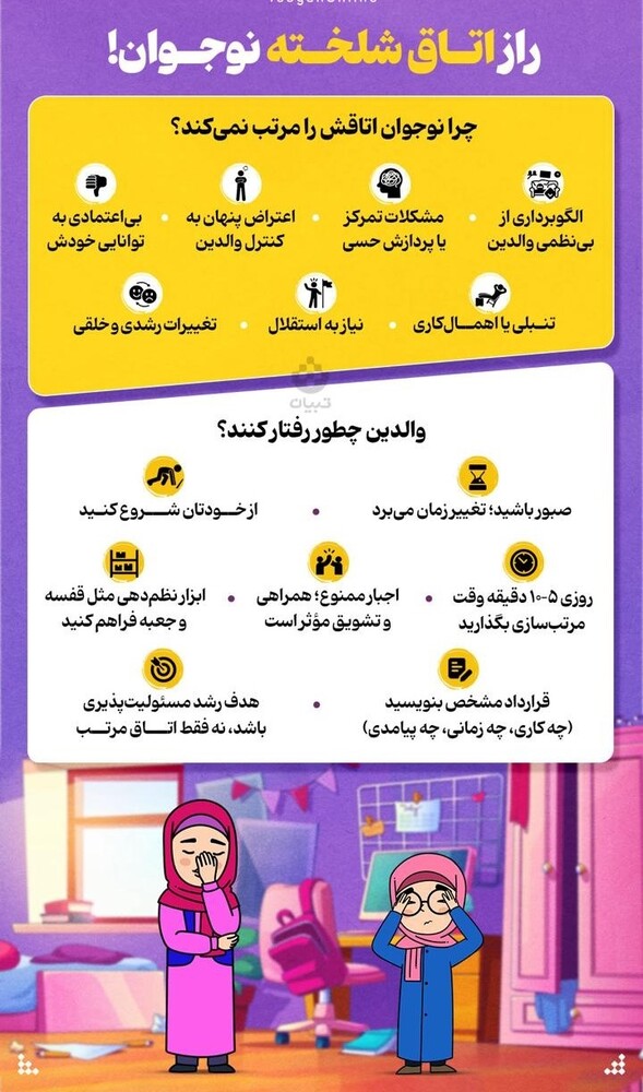 راز اتاق شلخته نوجوان در چیست؟