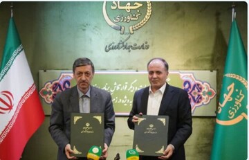 امضای تفاهم‌نامه رییس ستاد اجرایی فرمان امام با وزیر کشاورزی درباره تولید برنج و گوشت