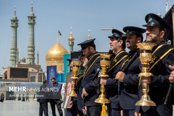 دسته عزاداری خادمان بانوی کرامت در روز شهادت جوادالائمه