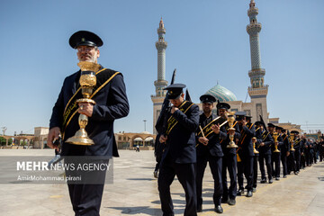 دسته عزاداری خادمان بانوی کرامت در روز شهادت جوادالائمه