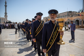 دسته عزاداری خادمان بانوی کرامت در روز شهادت جوادالائمه