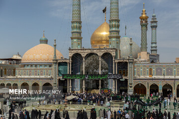 دسته عزاداری خادمان بانوی کرامت در روز شهادت جوادالائمه
