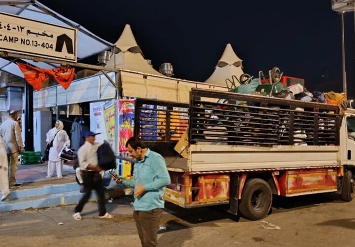 حجاج ایرانی سرزمین منا را ترک کردند