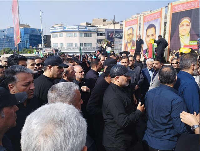 تشییع پیکر شهدای اقتدار در تهران؛ وداع مردم با قهرمانان مقاومت