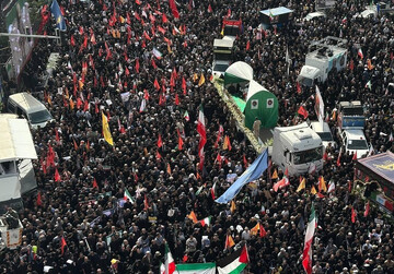 تشییع پیکر شهدای اقتدار در تهران؛ وداع مردم با قهرمانان مقاومت