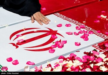 مراسم خاکسپاری شهدای اقتدار ایران در امامزاده صالح(ع)