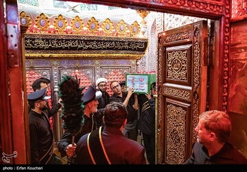 مراسم خاکسپاری شهدای اقتدار ایران در امامزاده صالح(ع)