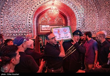 مراسم خاکسپاری شهدای اقتدار ایران در امامزاده صالح(ع)