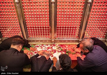 مراسم خاکسپاری شهدای اقتدار ایران در امامزاده صالح(ع)