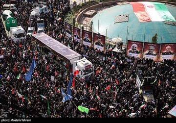 تشییع شهدای اقتدار ملی در تهران