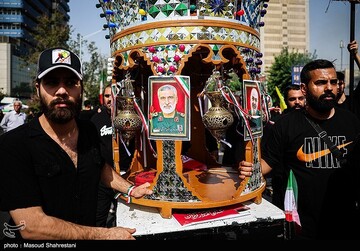 تشییع شهدای اقتدار ملی در تهران