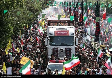 تشییع شهدای اقتدار ملی در تهران