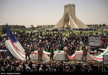 تشییع شهدای اقتدار ملی در تهران