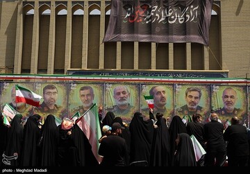 تشییع شهدای اقتدار ملی در تهران