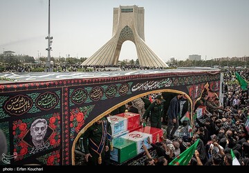 تشییع شهدای اقتدار ملی در تهران