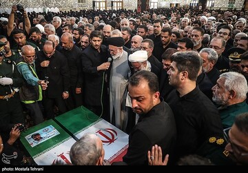 تشییع و خاکسپاری پیکر شهید «حسین سلامی» در حرم عبدالعظیم(ع)