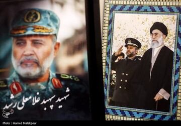 حضور قالیباف در منزل سرداران شهید رشید، سلامی و محققی
