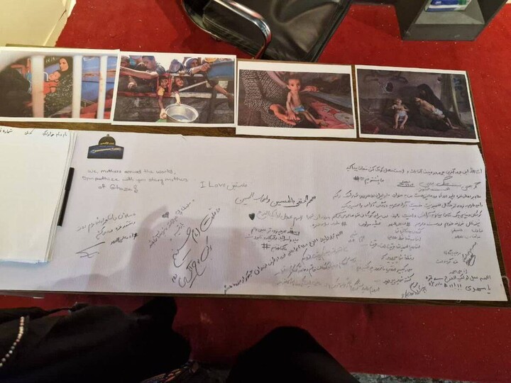 زائران اربعین در پویش «مادری برای غزه» همراه کودکان فلسطین شدند .