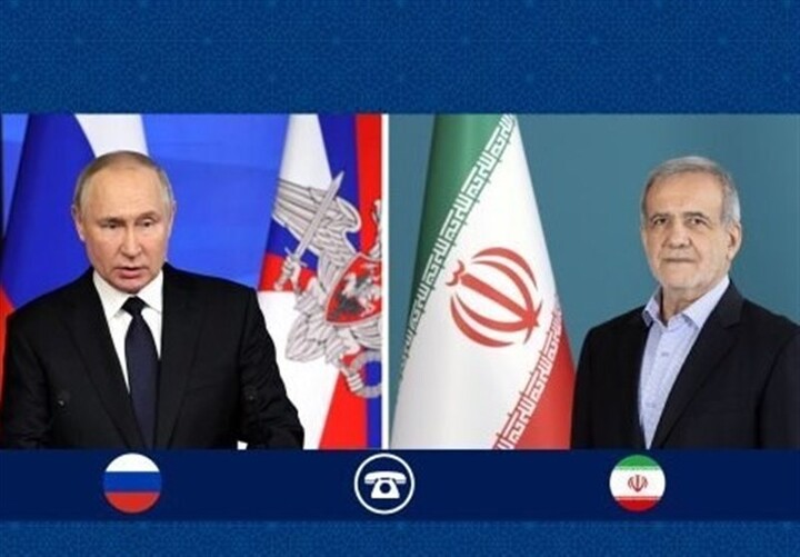پوتین در گفتگو با پزشکیان: برخورداری ایران از حق غنی‌سازی اورانیوم قطعی است