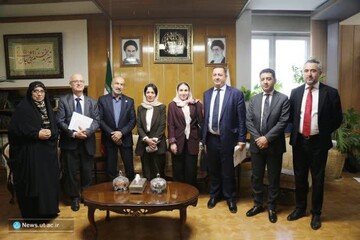 وزیر آموزش و علوم ارمنستان با رئیس دانشگاه تهران دیدار کرد