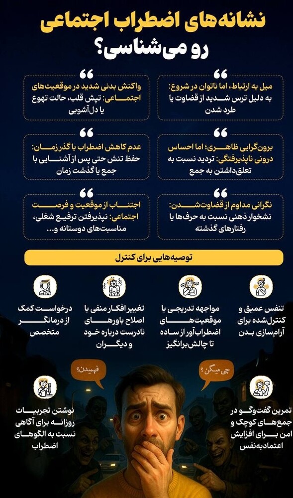 نشانههای اضطراب اجتماعی رو بشناسیم