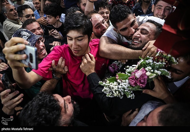 ورود تیم ملی کشتی آزاد به ایران