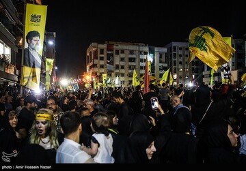مراسم شب شهادت سید حسن نصرالله لبنان