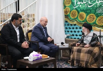 قالیباف با آیت‌الله شبیری زنجانی دیدار کرد