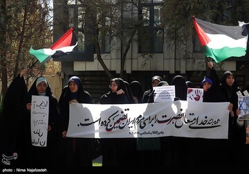 اجتماع دانشجویان مشهد در سالروز عملیات طوفان‌الاقصی