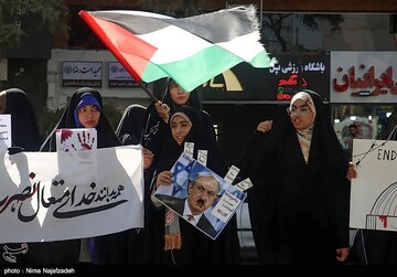 اجتماع دانشجویان مشهد در سالروز عملیات طوفان‌الاقصی