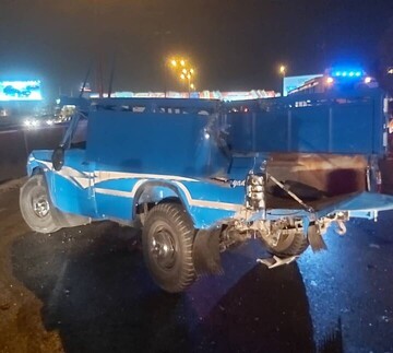 تصادف مرگبار نیسان آبی در اتوبان تهران_کرج