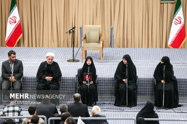 دیدار دانشآموزان و دانشجویان با رهبر معظم انقلاب اسلامی