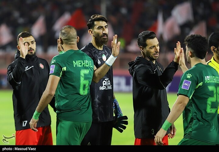 بیرانوند بهترین بازیکن دیدار تراکتور الشرطه شد