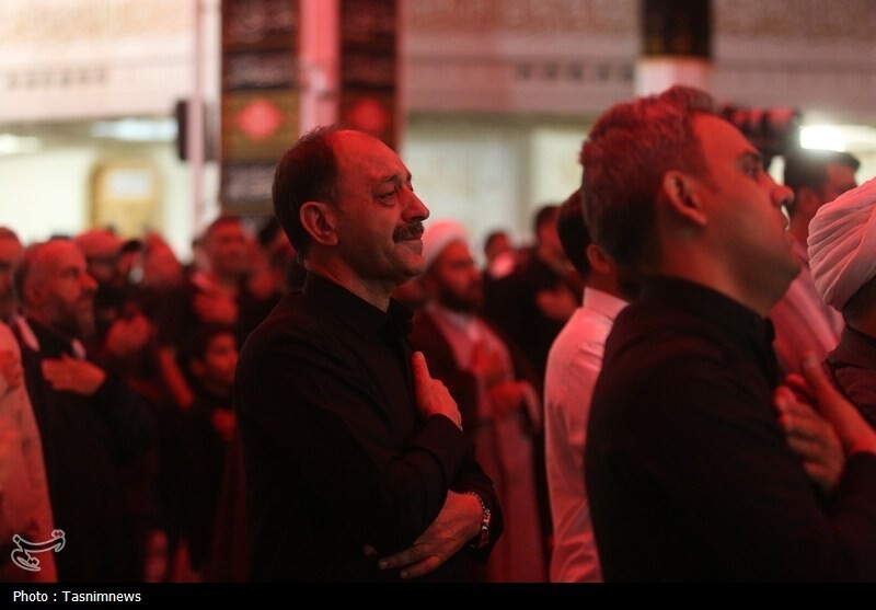 مراسم عزاداری شب شهادت حضرت فاطمه زهرا(س) در حرم حضرت معصومه