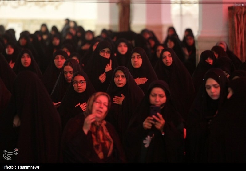 مراسم عزاداری شب شهادت حضرت فاطمه زهرا(س) در حرم حضرت معصومه