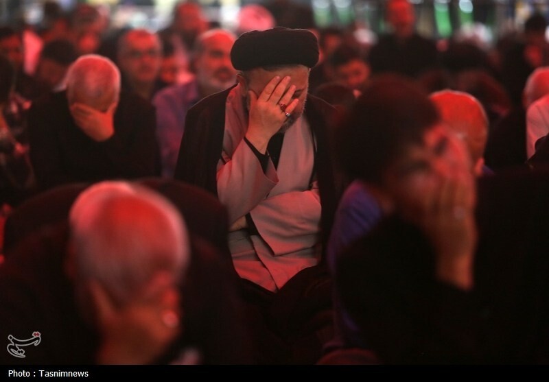 مراسم عزاداری شب شهادت حضرت فاطمه زهرا(س) در حرم حضرت معصومه