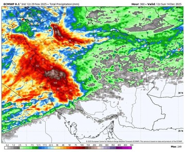 آغاز فعالیت سامانه بارش‌های سنگین از فردا؛ کاهش محسوس دما از سه‌شنبه