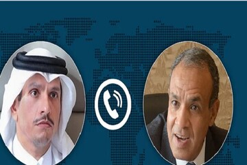 رایزنی وزیران خارجه قطر و مصر درباره تحولات منطقه