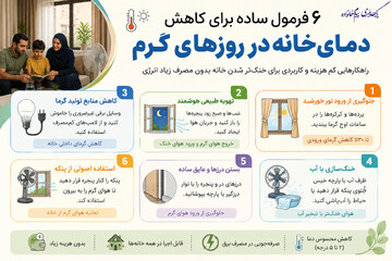 6 فرمول ساده برای کاهش دمای خانه در روزهای گرم +اینفوگرافی