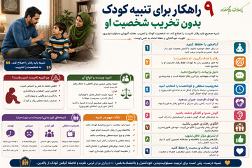 ۹ راهکار برای تنبیه کودک بدون تخریب شخصیت او +اینفوگرافی
